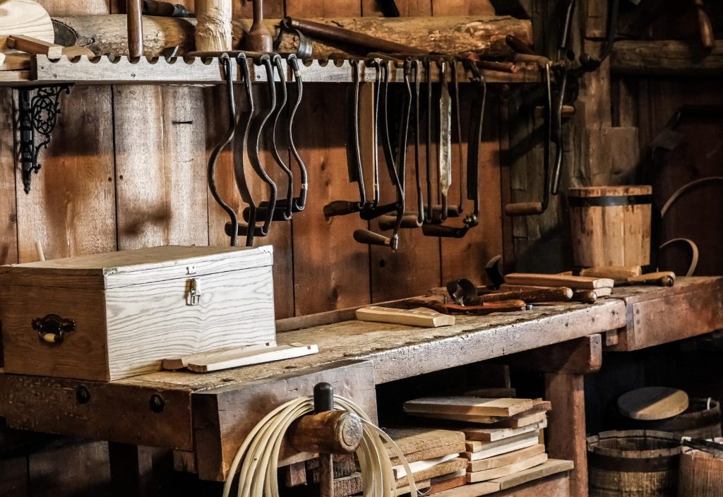 A woodworking shop